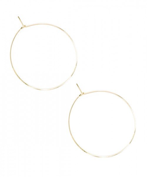 Featherweight Hoop – Large Gold