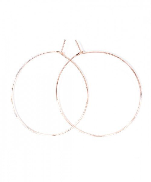 Featherweight Hoop – Large Rose Gold