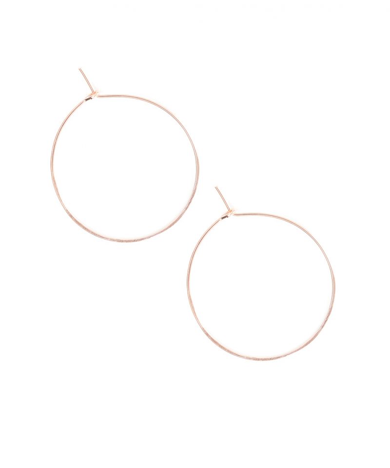 Featherweight Hoop – Small Rose Gold