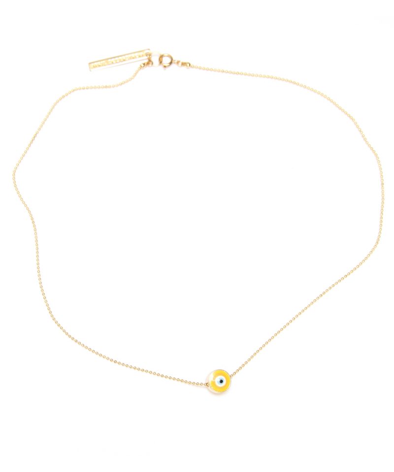 Evil Eye Necklace – Gold Bead Chain