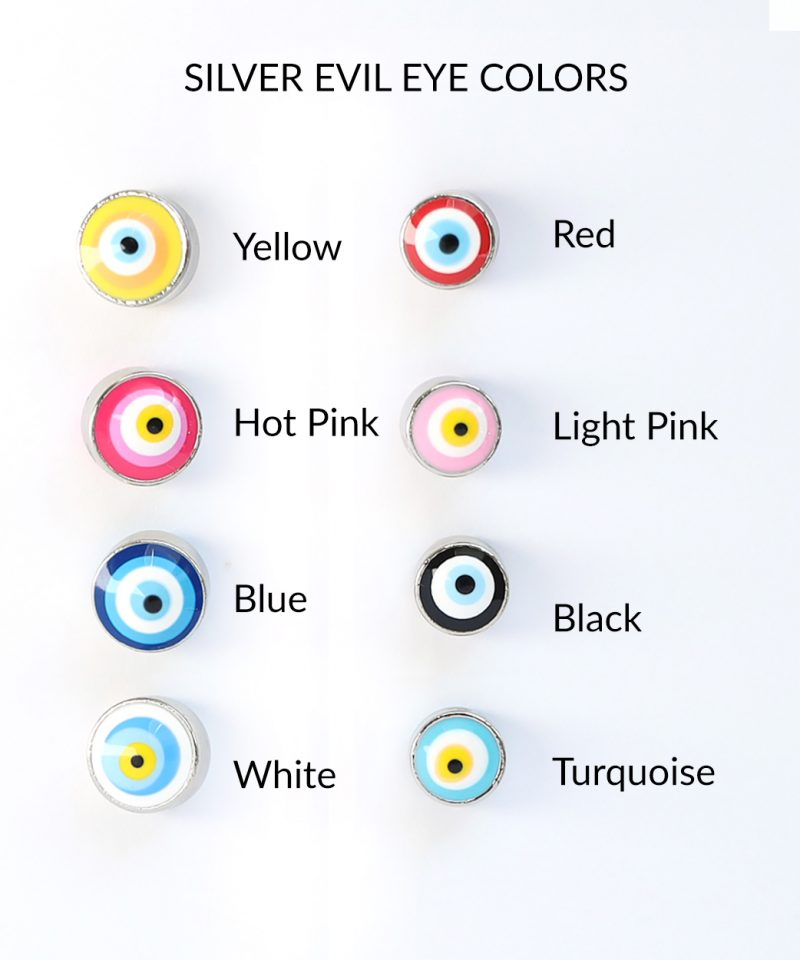 Name Game Bracelet – Sterling Silver & Evil Eye