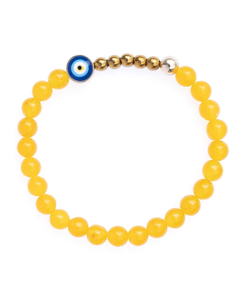 Ojo Bracelet Tangerine Jade – Gold