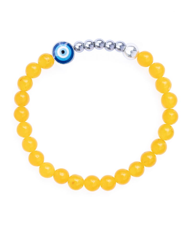 Ojo Bracelet Tangerine Jade – Silver