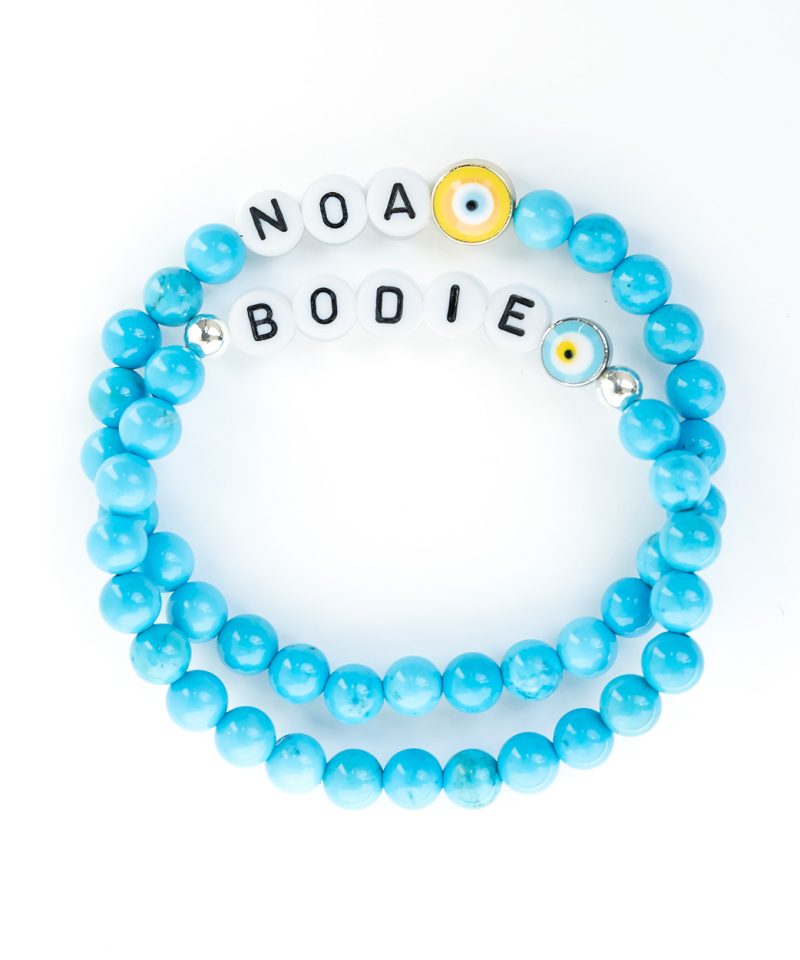Name Game Bracelet – 6mm Turquoise
