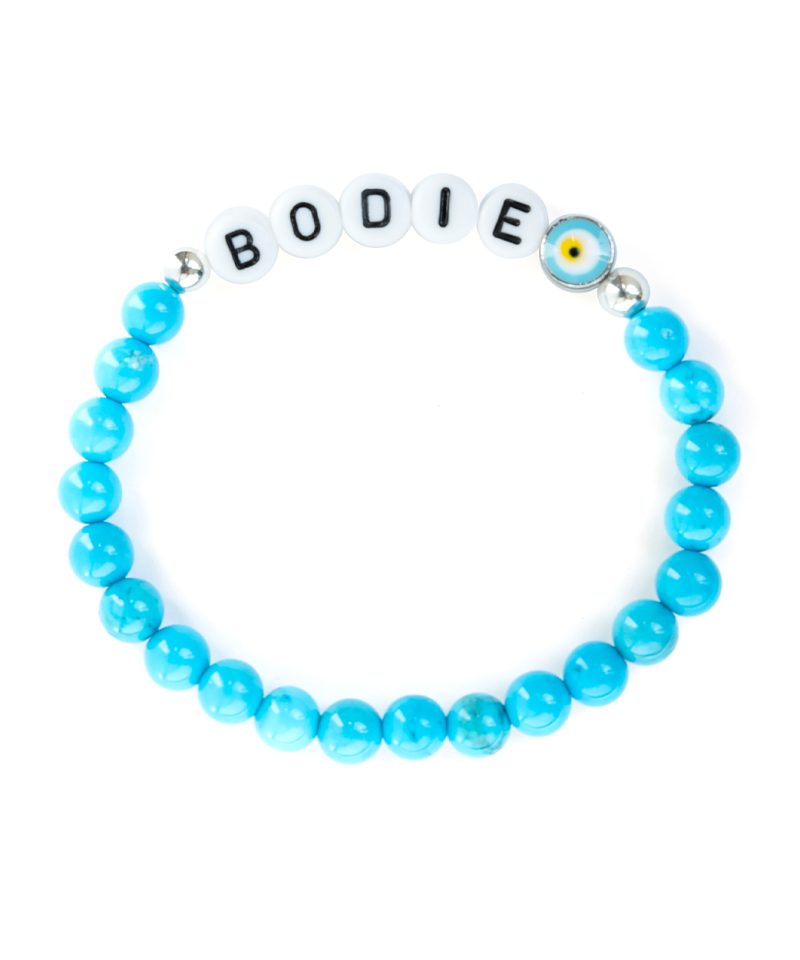 Name Game Bracelet – 6mm Turquoise